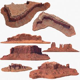 Sandstone Butte Pack 2 3D model
